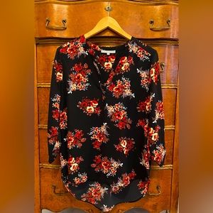 Daniel Rainn blouse from Stitchfix. Great quality. Black with red flowers.